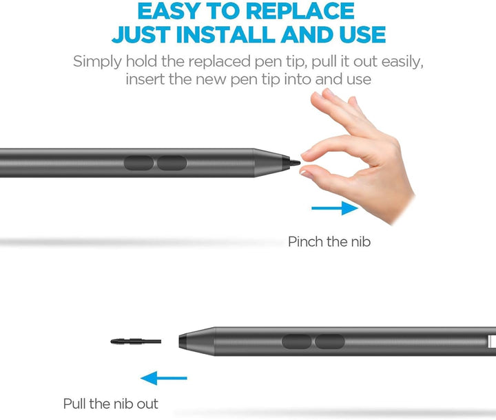 ANYQOO MPP Stylus Pen 1.51 mit 1024 Druckempfindlichkeit, Palm Rejection, AAAA-Batterie, Lange Akkul