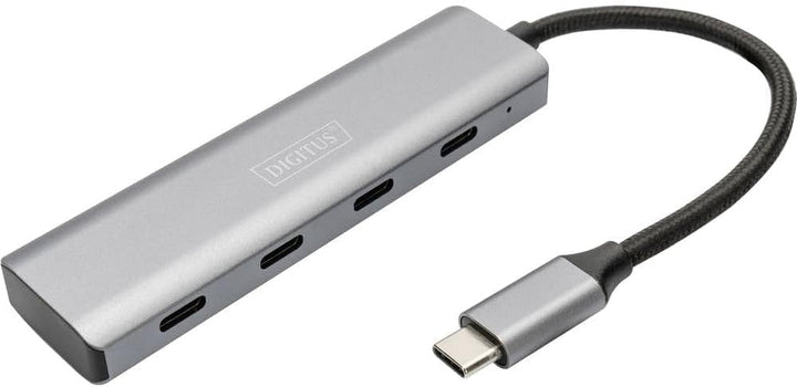 DIGITUS DA-70246 – USB Hub – 4-Port USB 3.2 Gen 1 Hub Typ C – Superspeed Datenübertragung bis 5 Gbit