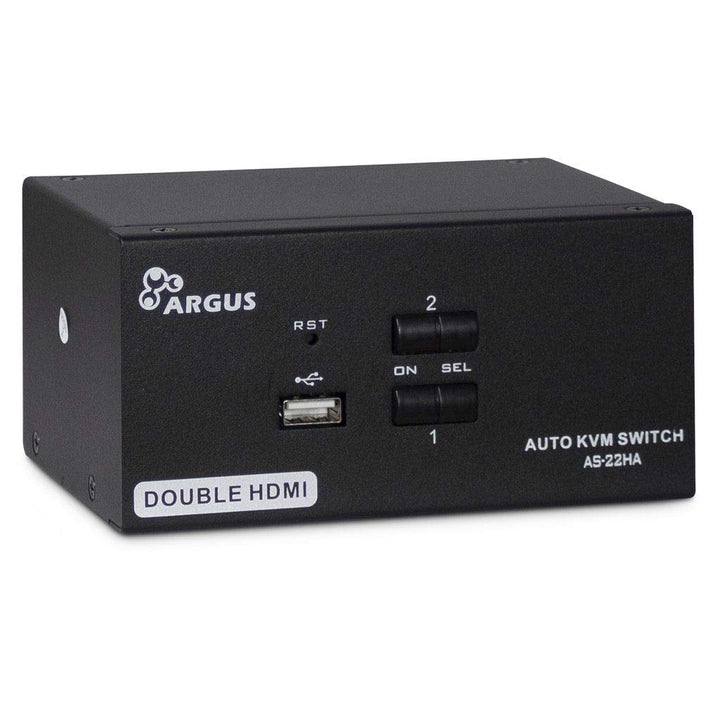 Inter-Tech KVM KVM-AS-22HA HDMI line in 4X HDMI 4X 3,5mm 3pol. Klinke 1 Power line Out 2X USB 2X 3,5