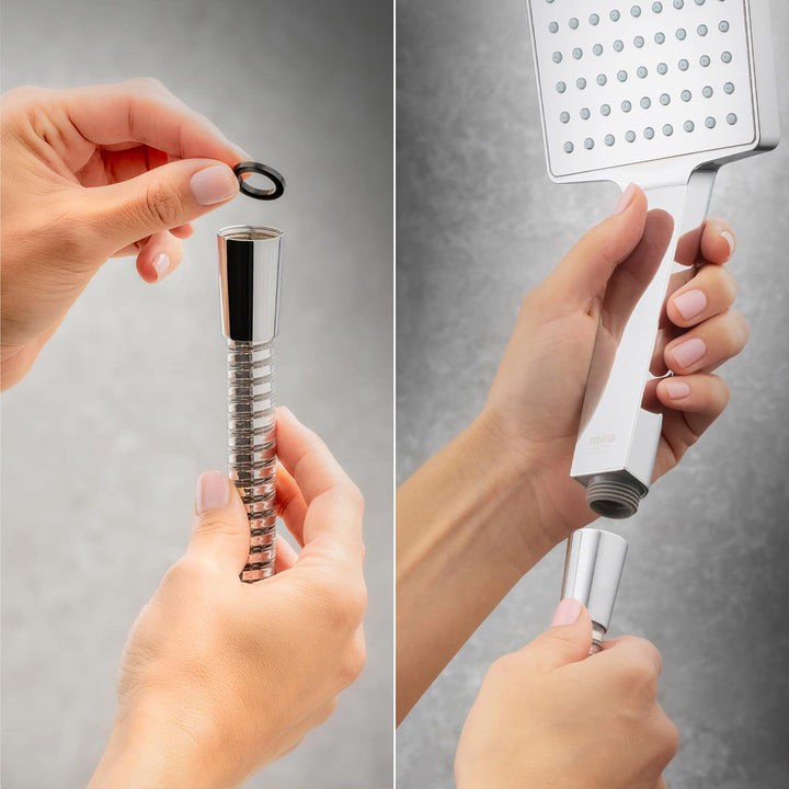Mira Showers Mira Honesty 2.1605.283, quadratisch, 110 mm, Chrom Duschkopf
