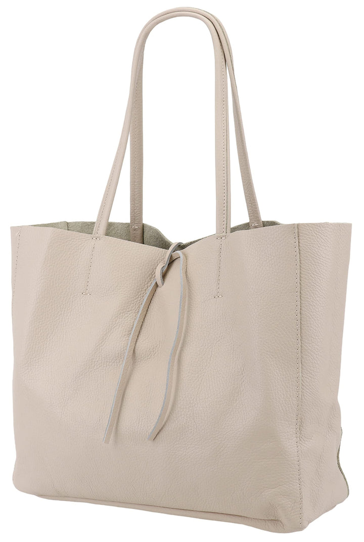 SH Leder ® Damen Echt Rindleder Shopper in Querformat mit Innentasche in vielen Farben Schultertasch