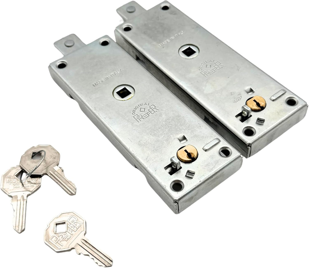 Paar Schlösser B551.0810.000 für Kipp-/Garagenzylinder rund