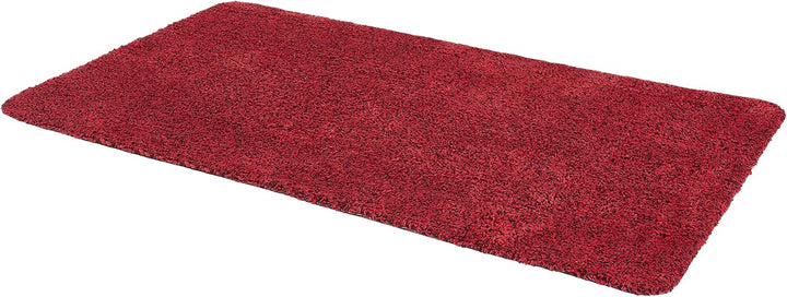Rutschfeste Schmutzfangmatte innen waschbar - Rot 75 x 130 cm (Rechteckig) | Saugfähige Sauberlaufma
