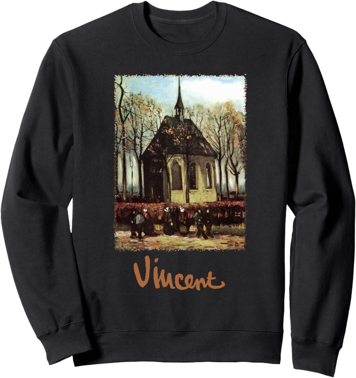 Kirche in Nuenen von Vincent van Gogh, Post Impressionismus Art Sweatshirt