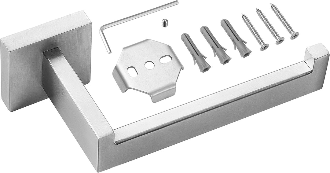 HITSLAM Toilettenpapierhalter Gebürstetes Nickel mit Bohren Edelstahl 304 Klopapierhalte für Küche u