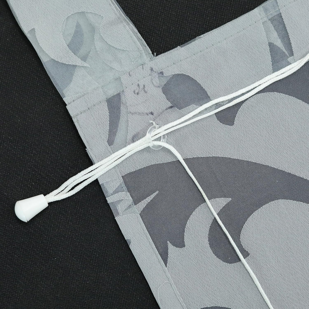 Joyswahl Raffrollo Ausbrenner Raffgardinen mit Schlaufen »Jessica« Gardinen BxH 80x140cm Grau 1er Pa