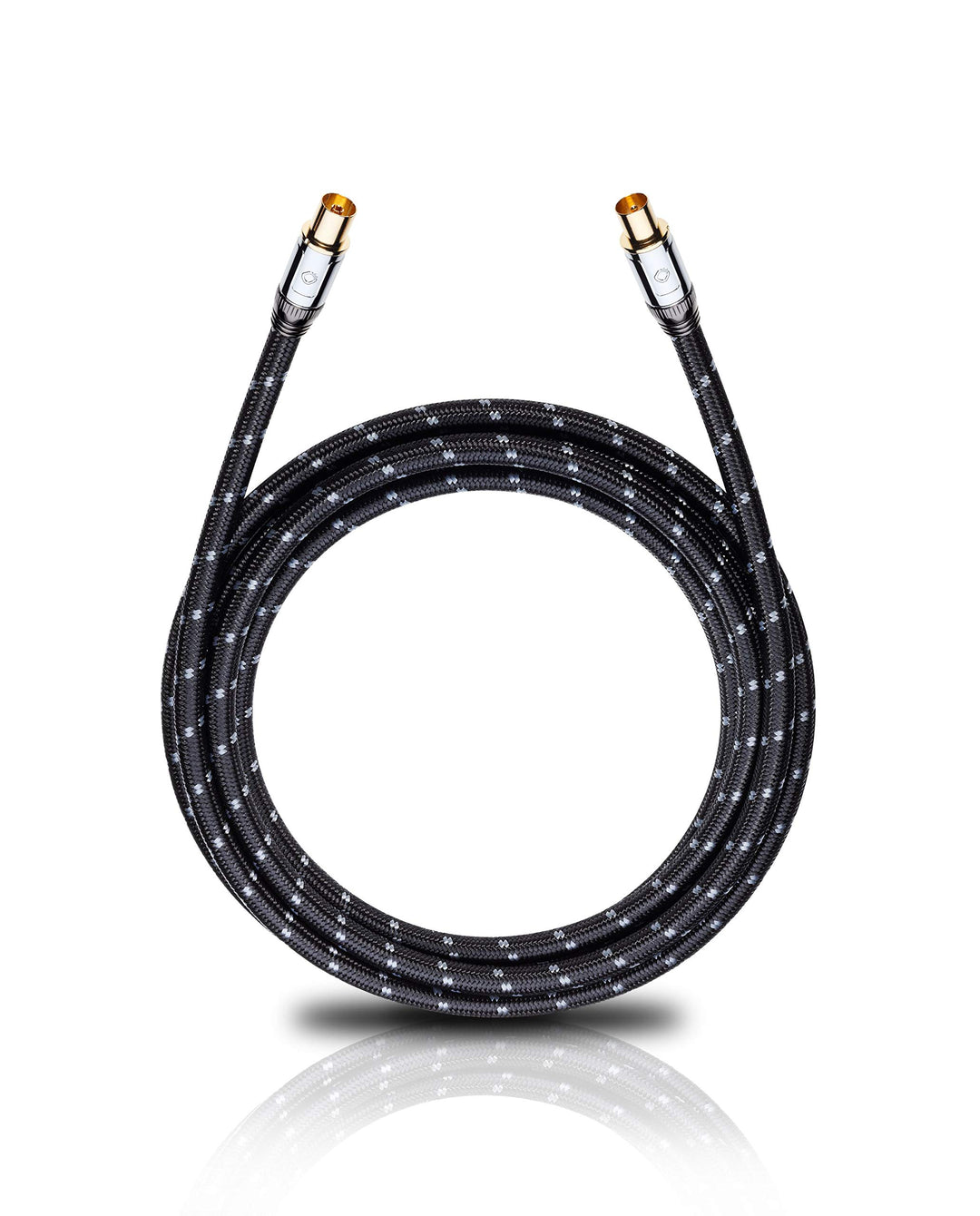 Oehlbach XXL Transmission Ultra - High End HPOCC Antennenkabel für TV und Radio, Koaxialstecker m/w,