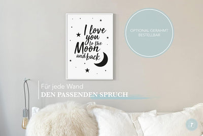 Papierschmiede® Bilder Home XXL Kunstdruck A1 (59,4x84,1 cm) Spruch Poster Zuhause Schrift Bild Wand