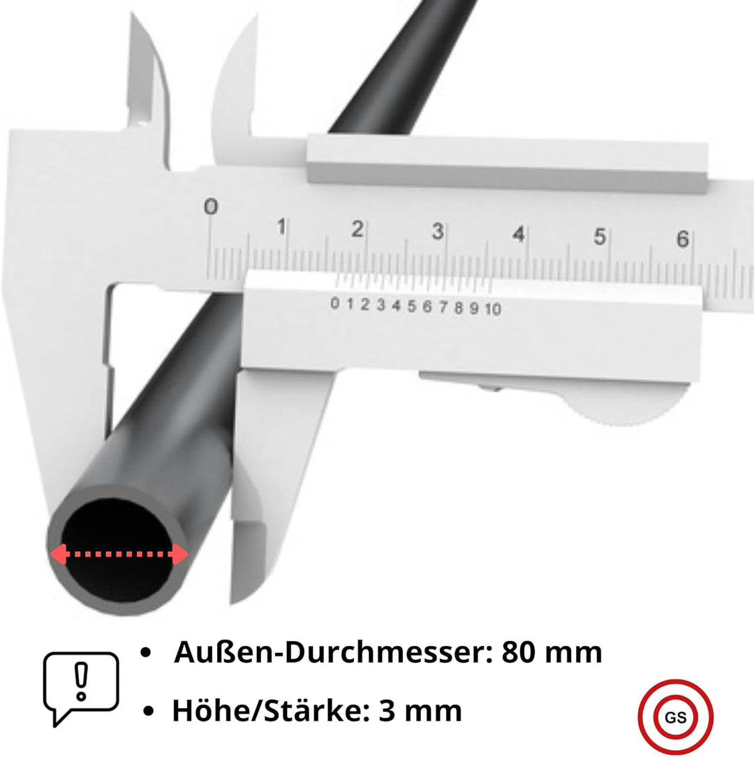 Rosetten Abdeckung für Rohre, Heizungen, Geländer - EINFACHE MONTAGE, Rohrverkleidung MADE IN GERMAN