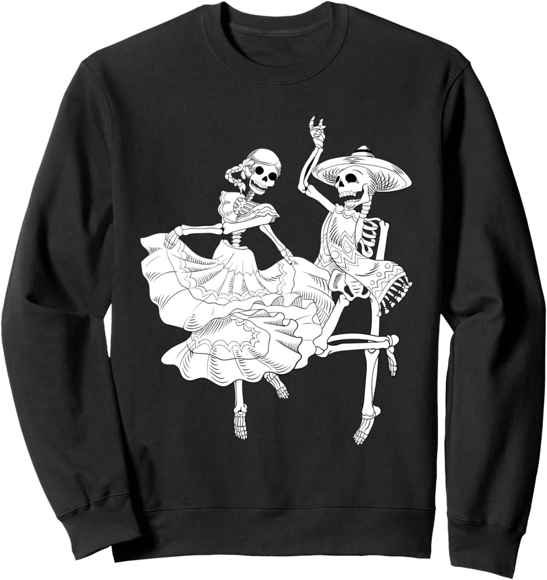 Cinco De Mayo Dia de Los Muertos Schädel Skelette Sweatshirt