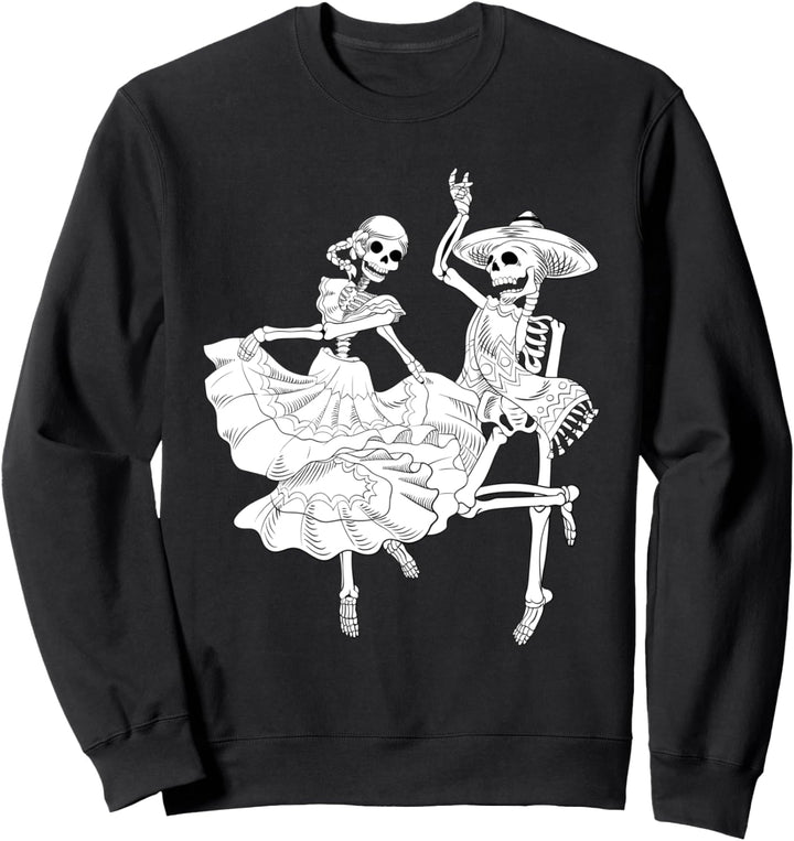 Cinco De Mayo Dia de Los Muertos Schädel Skelette Sweatshirt
