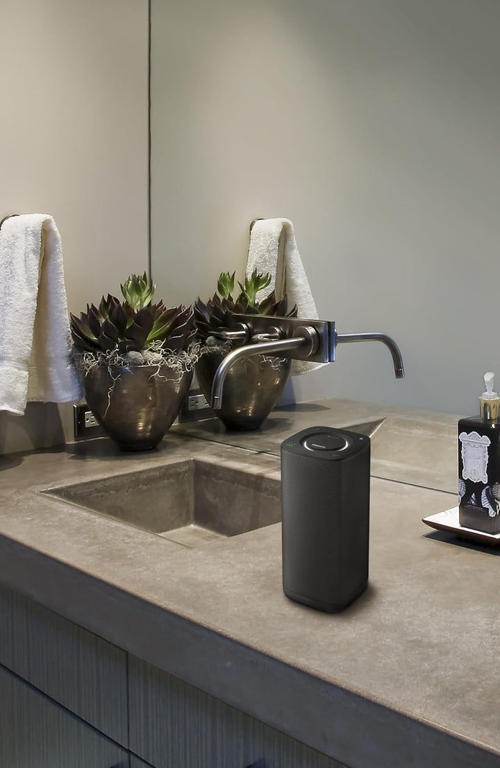 Philips BM6B kabelloser Multiroom Lautsprecher (izzy System, Bluetooth, 8 Std. Akku, Spritzwasserges