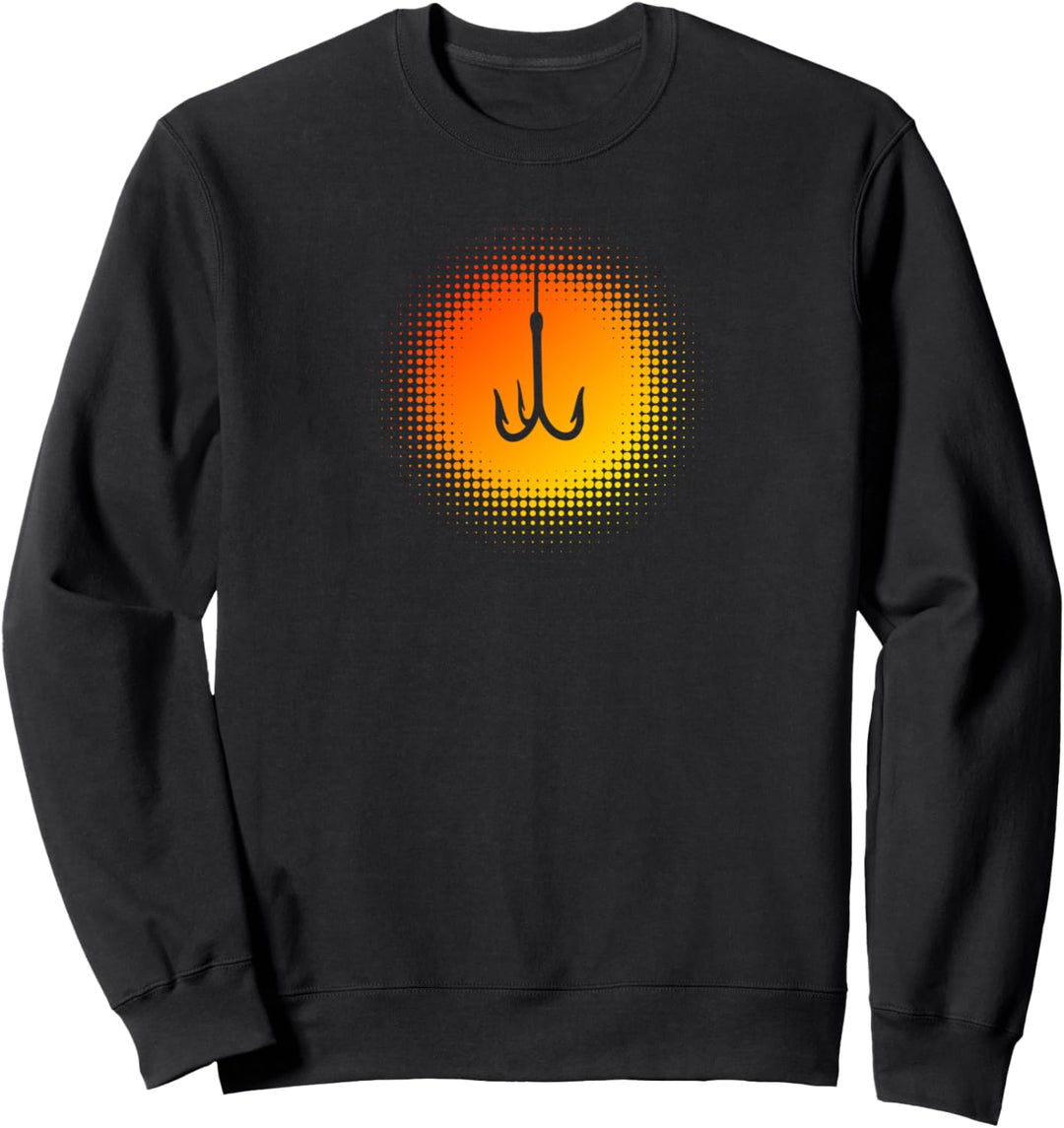 Angel Köder Hacken Fischhaken Hangelhacken Angler Sweatshirt