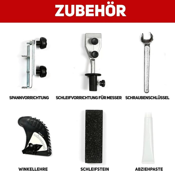 Bucktool 250mm elektrischer Nassschleifstein-Schleifer Water Cooled Sharpener, 180W Schärf- und Abzi