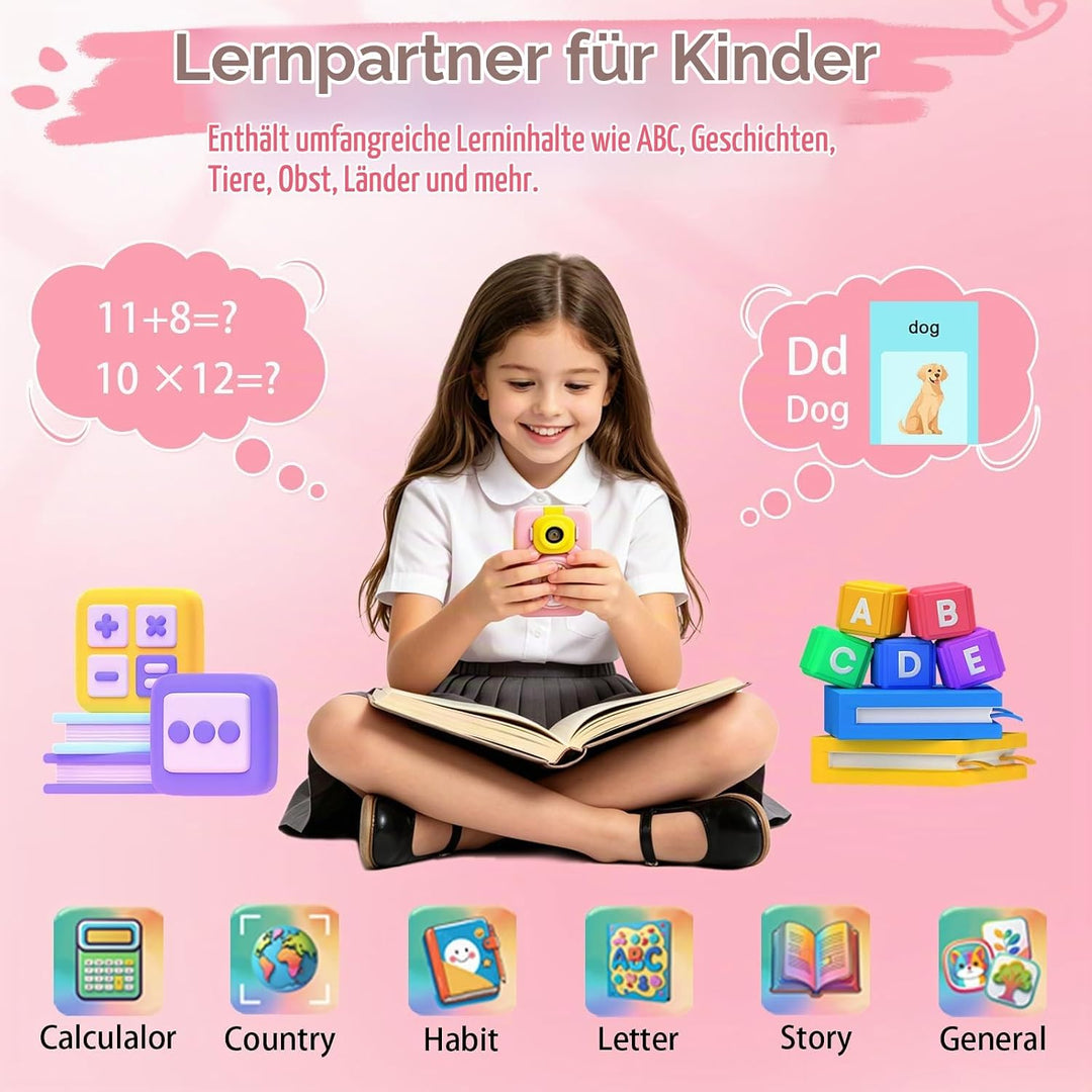 Kinder Handy Spielzeug für Mädchen, Einhorn Kinderhandy 3 4 5 6 7 8 Jahre, Kinder Smartphone Kamera