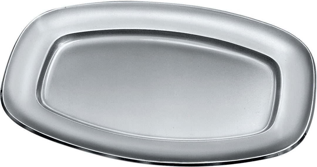 Alessi Bratenplatte, Edelstahl, Silber, 4 x 33 x 11 cm, 4 x 33 x 11 cm