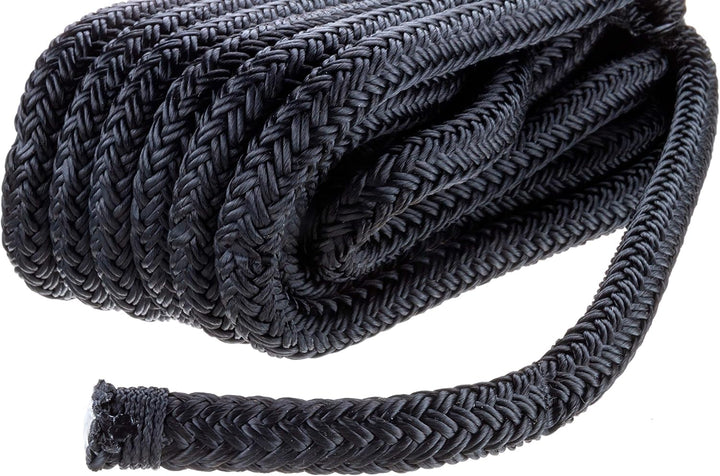 Seachoice Doppelt geflochtene Nylon-Dockleine mit Augenspleiss, einlaufvorbehandelt, wärmestabilisie