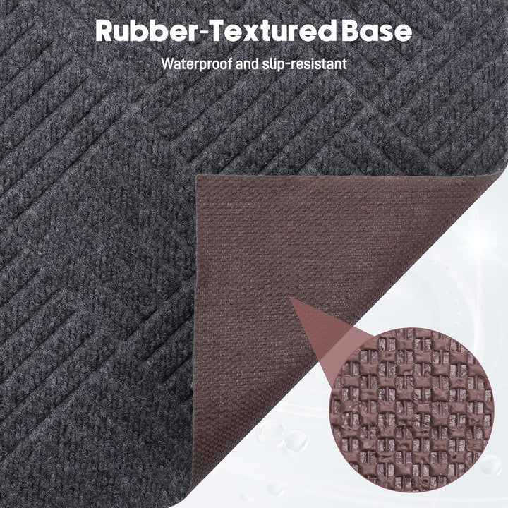 Fussmatte für Innen & Aussen, 40 x 120cm rutschfeste Türmatte Staubdicht, Waschbar Schmutzfangmatte