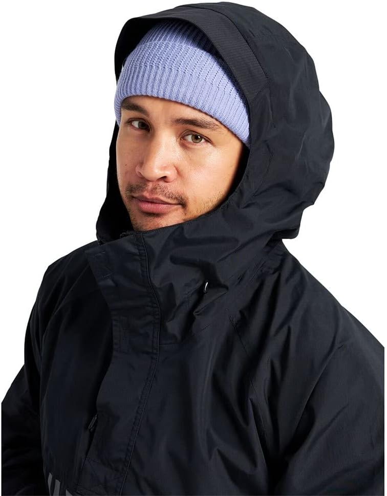 Burton Herren Ski- Snowboardjacke FROSTNER Anorak XL Echtes Schwarz, XL Echtes Schwarz