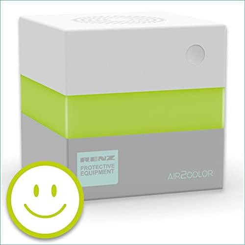 Renz AIR2COLOR; CO2-Ampel, CO2-Messgerät, Made in Germany mit hochwertigem NDIR-Sensor, 10 x 10 x 1