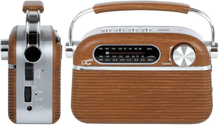 LTC Retro Nida Tragbares Retro-Radio mit Bluetooth/AM/FM / MP3 / USB/SD 1200mAh Akku Teleskopantenne