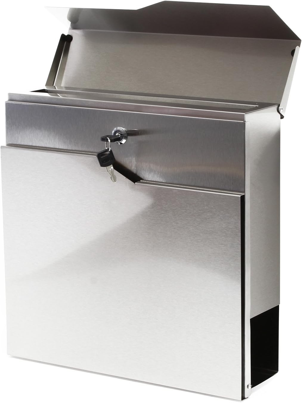 Moderner Design Briefkasten V19 Wandbriefkasten Post Edelstahl Zeitungsrolle Mailbox