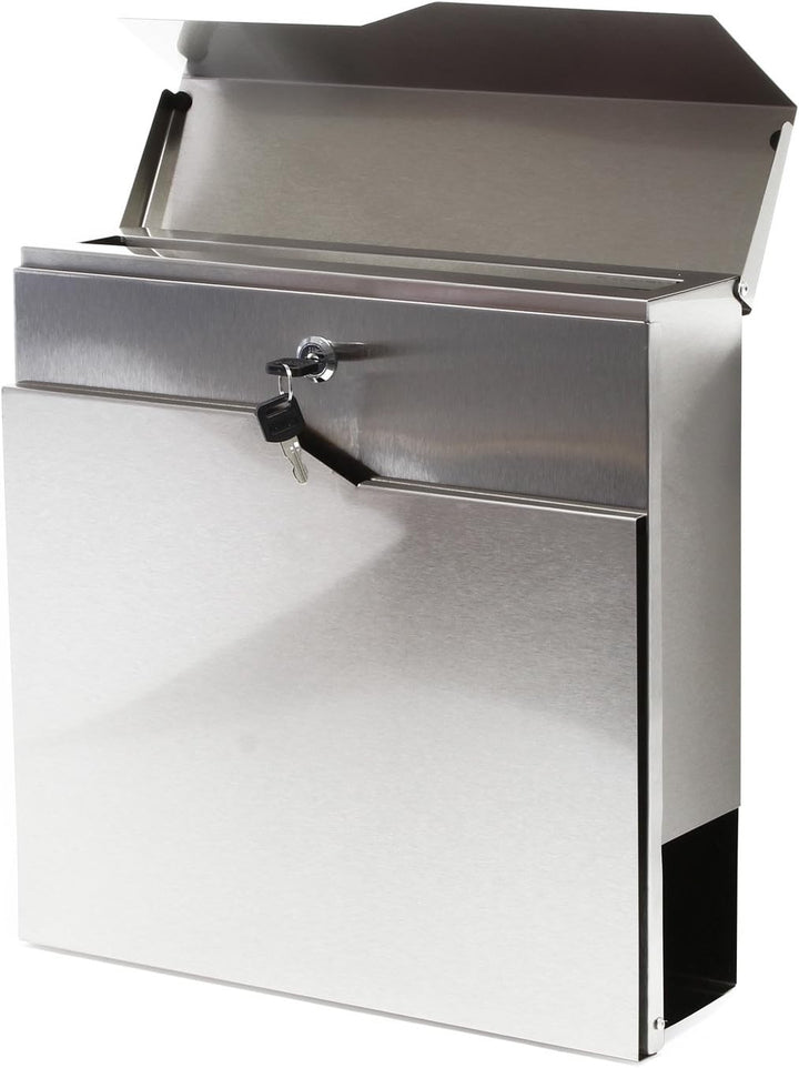 Moderner Design Briefkasten V19 Wandbriefkasten Post Edelstahl Zeitungsrolle Mailbox