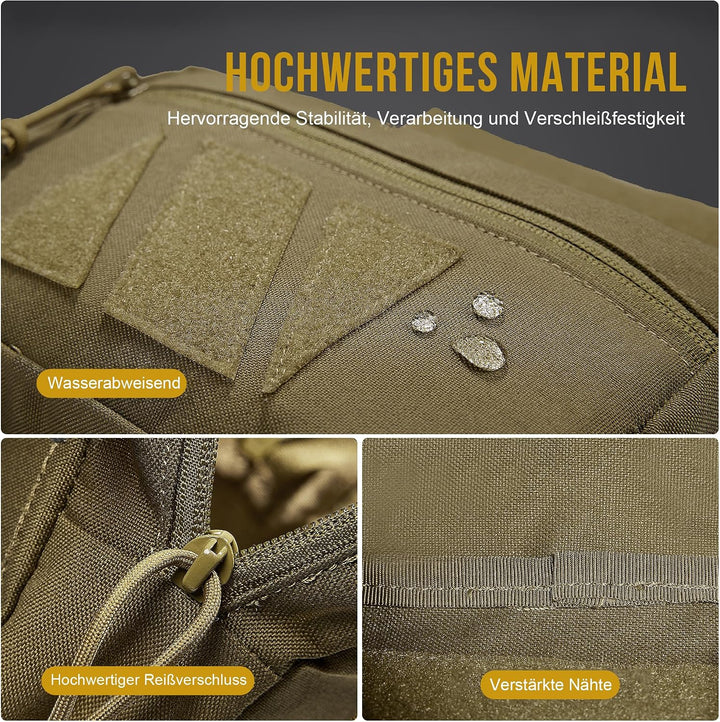 OneTigris Drop Down Pouch, PLUS1S Dump IFAK Pouch, Organizer Fronttasche für Taktische Weste Platten