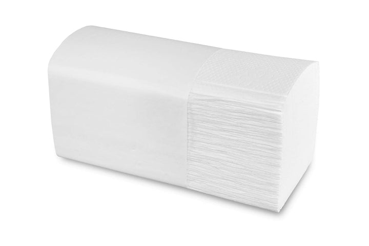 Hypafol Papierhandtücher für Spender | Zellstoff hochweiss, 2-lagig, 25 x 23 cm | 3.000 Blatt verpac