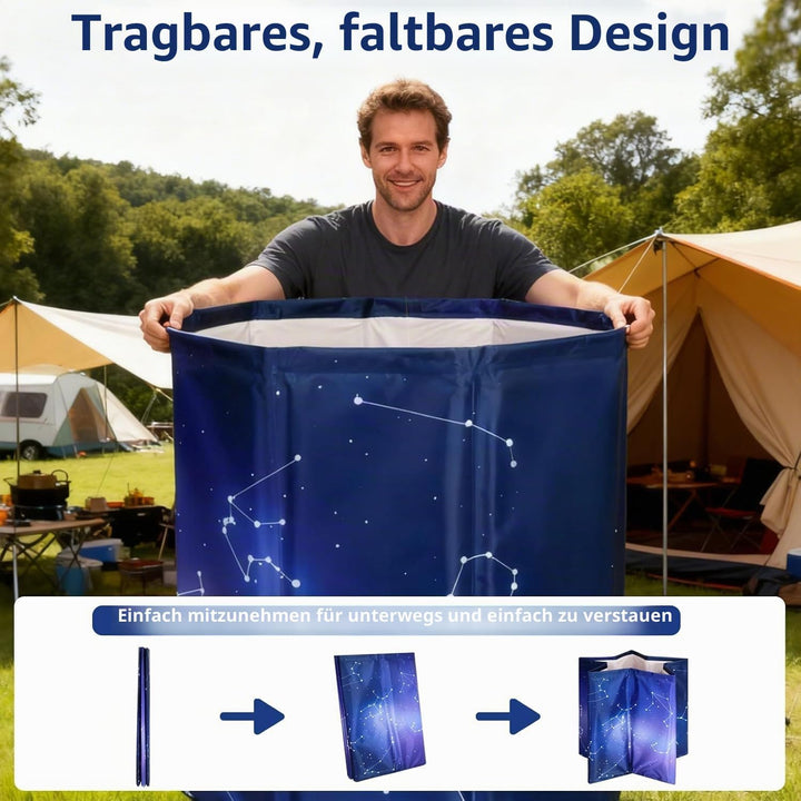 Simcat Tragbare faltbare Badewanne, Eisbadewanne für Kaltwassertherapie, Training, Badezimmer, freis