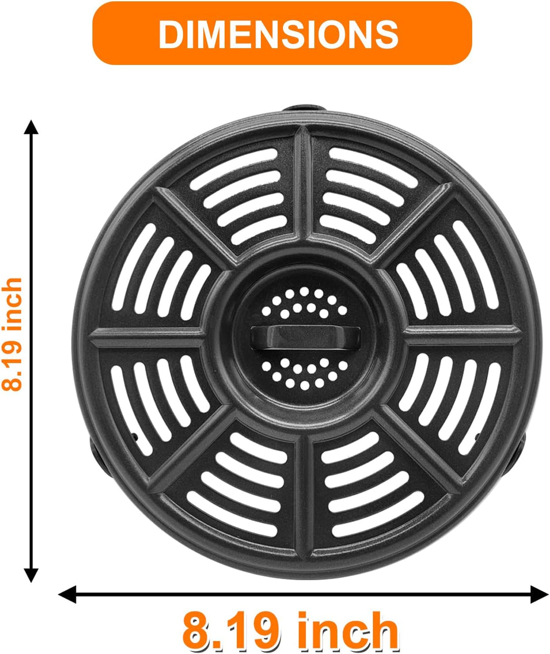 Air Fryer Crisper Platte für Ninja AF100-AF150 und Druck, Luftfritteuse Grillpfanne für Ninja FD302