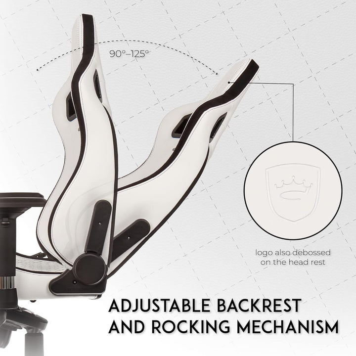 noblechairs Epic Gaming Stuhl - Bürostuhl - Schreibtischstuhl - PU-Kunstleder - Inklusive Kissen - W