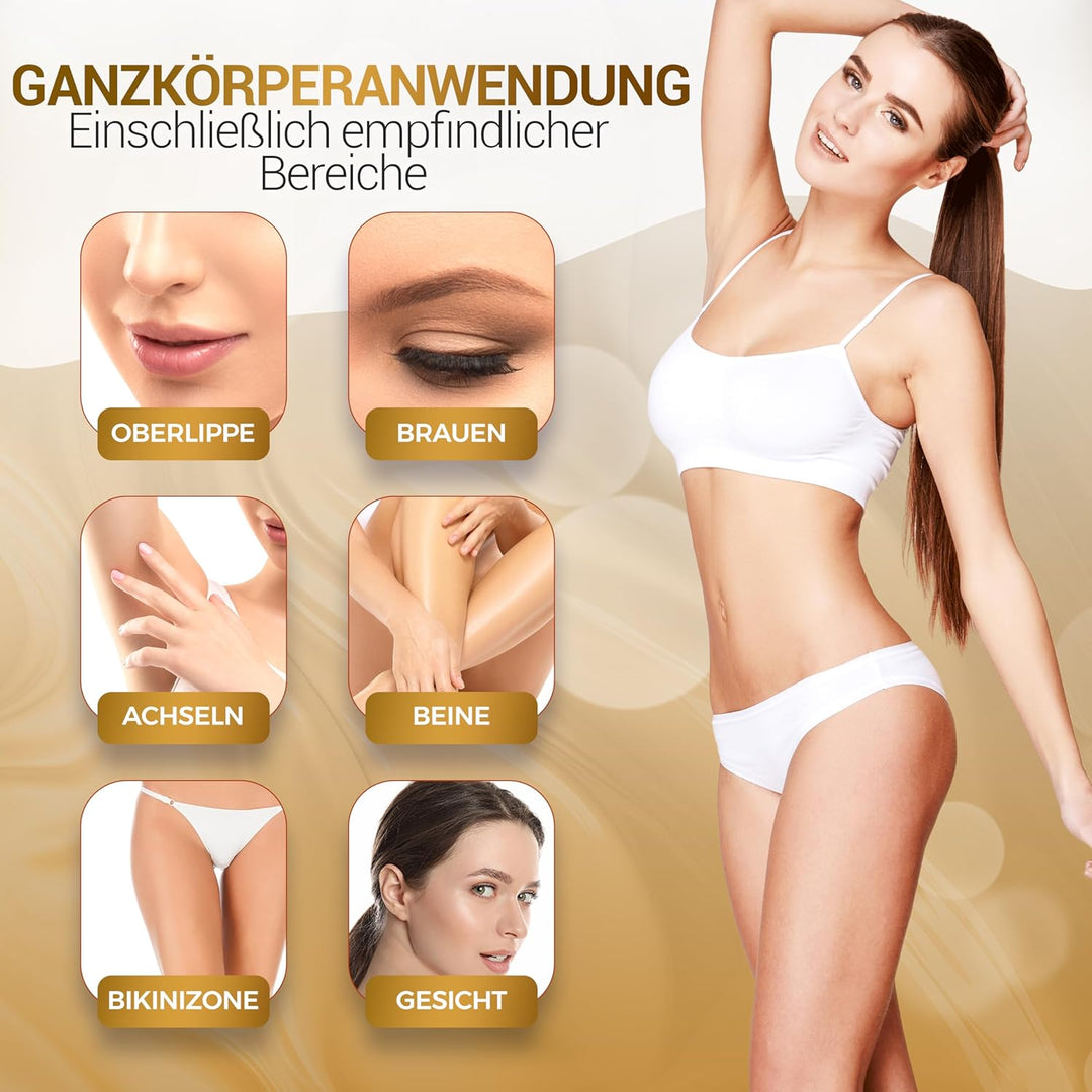 Dermawax 1 kg Gold Waxing Perlen- Professionelle Heisswachs Wachsperlen zur Haarentfernung- Anwendun