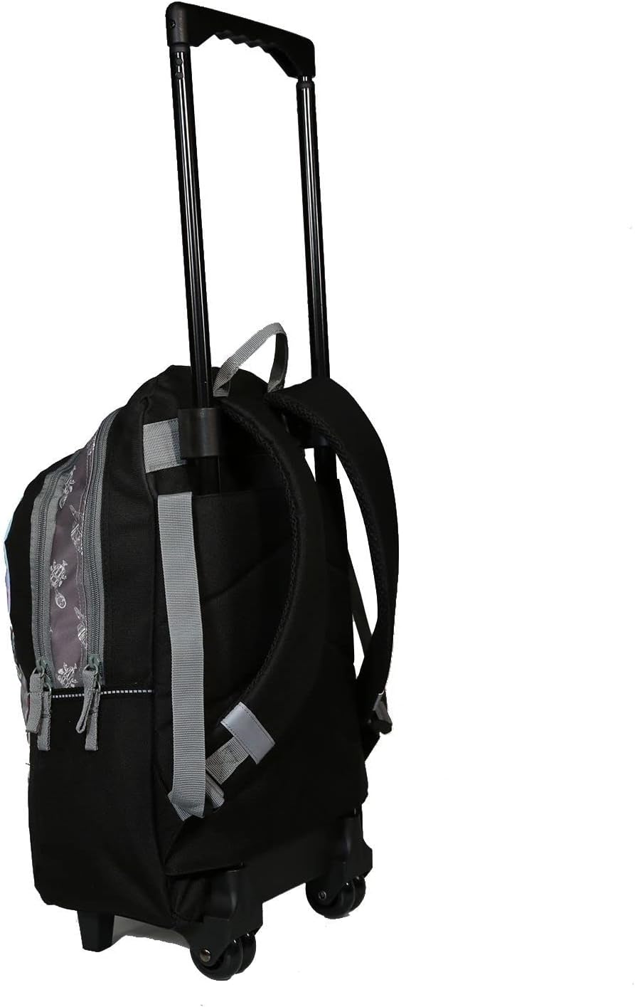 Bagtrotter Star Wars/The Mandalorian Baby Yoda Rucksack mit Rollen Schwarz und Grau