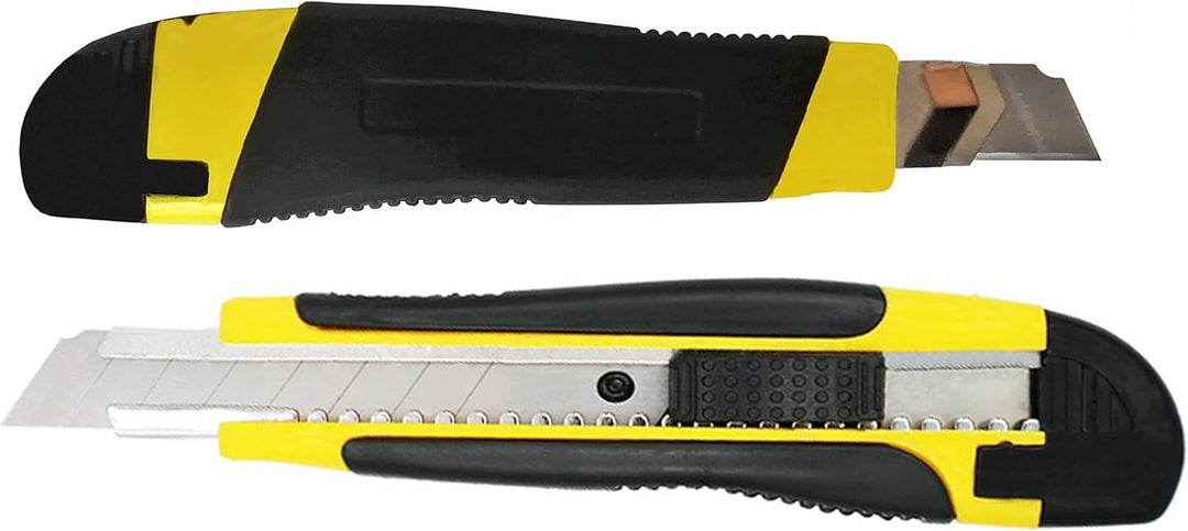 Cuttermesser Teppichmesser 10 Stück 18mm Profi Cattermesser Messer Gelb SK5 Klinge