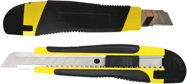 Cuttermesser Teppichmesser 10 Stück 18mm Profi Cattermesser Messer Gelb SK5 Klinge