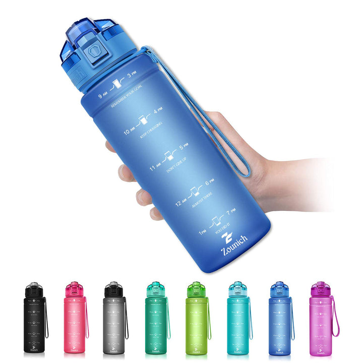 Zounich Trinkflasche Kinder Auslaufsichere 1L/700ml/500ml-BPA frei trinkflaschen Sport Tritan Kunsts
