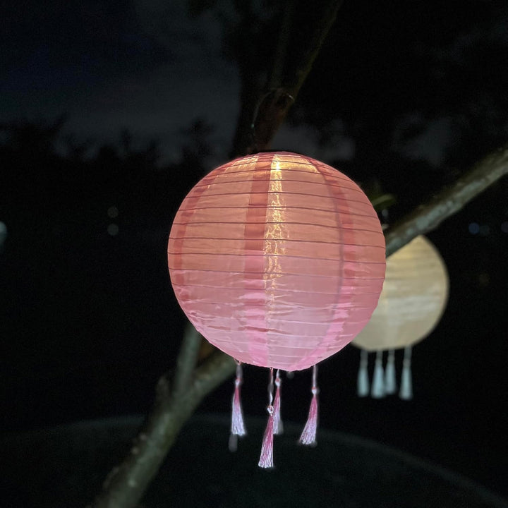 Solar Lampions Aussen Wetterfest，Himmel 3 Stücke Solar LED Laterne Wasserdicht Nylon Hängende Garten
