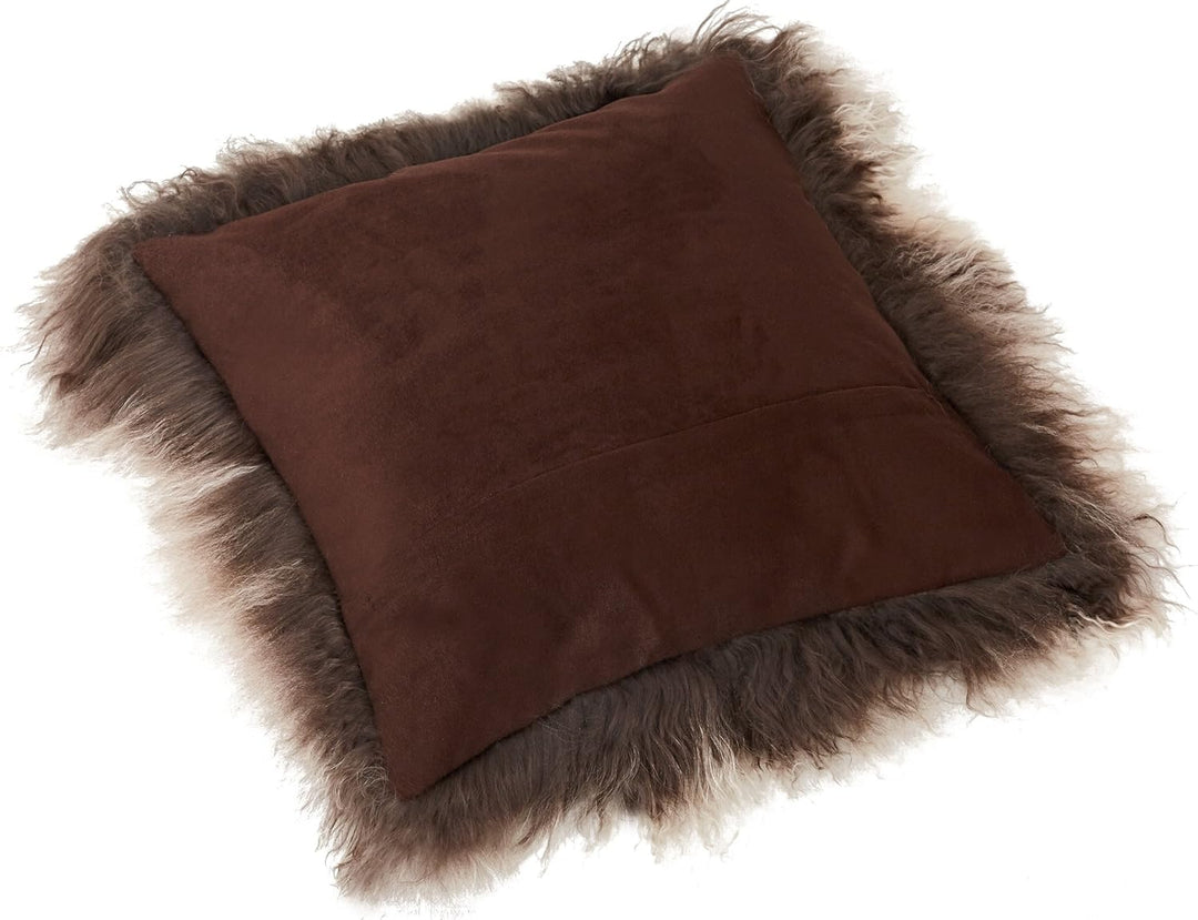 Reissner Lammfelle Tibet Lammfell Kissenbezug langflorig 30x30cm JYB12 Farbe Cappuccino (Tops) Jyb12