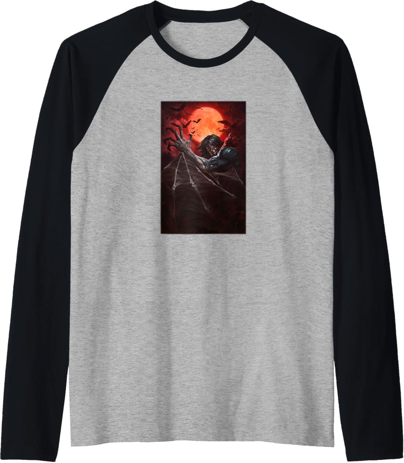 Marvel Morbius Painted Portrait Raglan