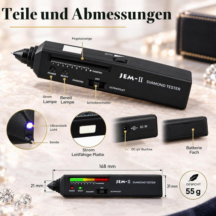 GAIN EXPRESS Generic Diamant Tester mit UV UV Licht