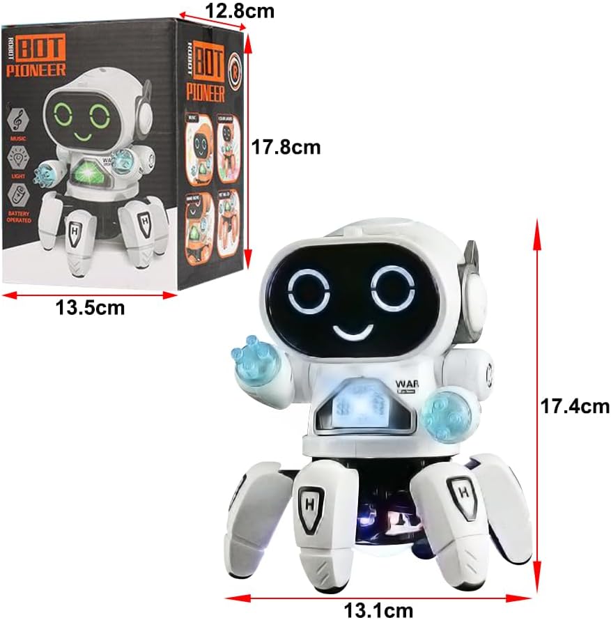YATOSEEN Kinder Roboter Spielzeug, Begleitroboter für Kinder, mit Bunter Lichtprojektion, Tanzen, Si