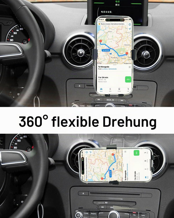 Schwerkraft -Handyhalterung Aluminium für Audi A1 2011–2019