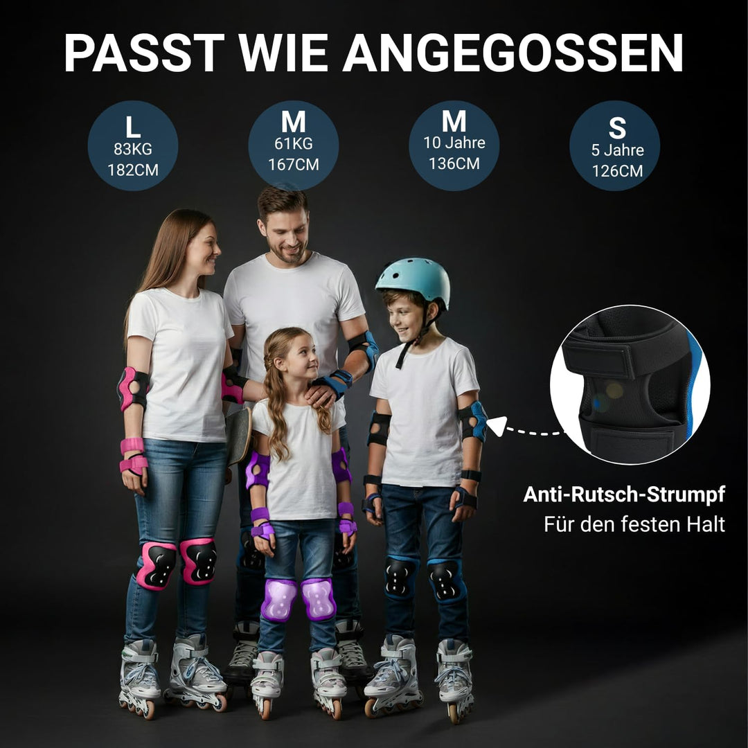 Liebkern Knieschoner Kinder Schoner Inliner Kinder Knieschützer Inliner Kinder Protektoren Set Schüt