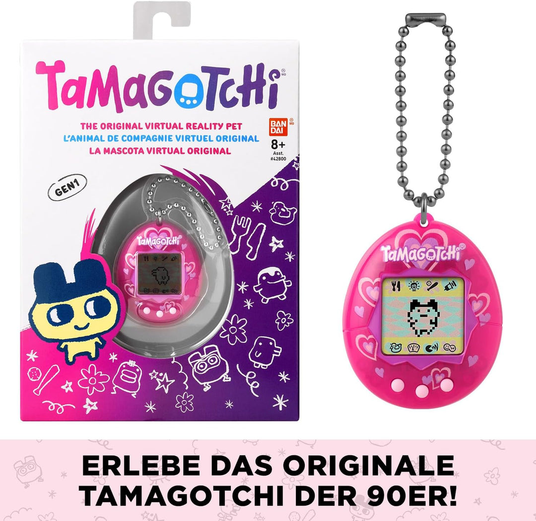 Bandai - Tamagotchi - Tamagotchi Original - Lots of Love - Elektronisches virtuelles Tier mit Farbdi
