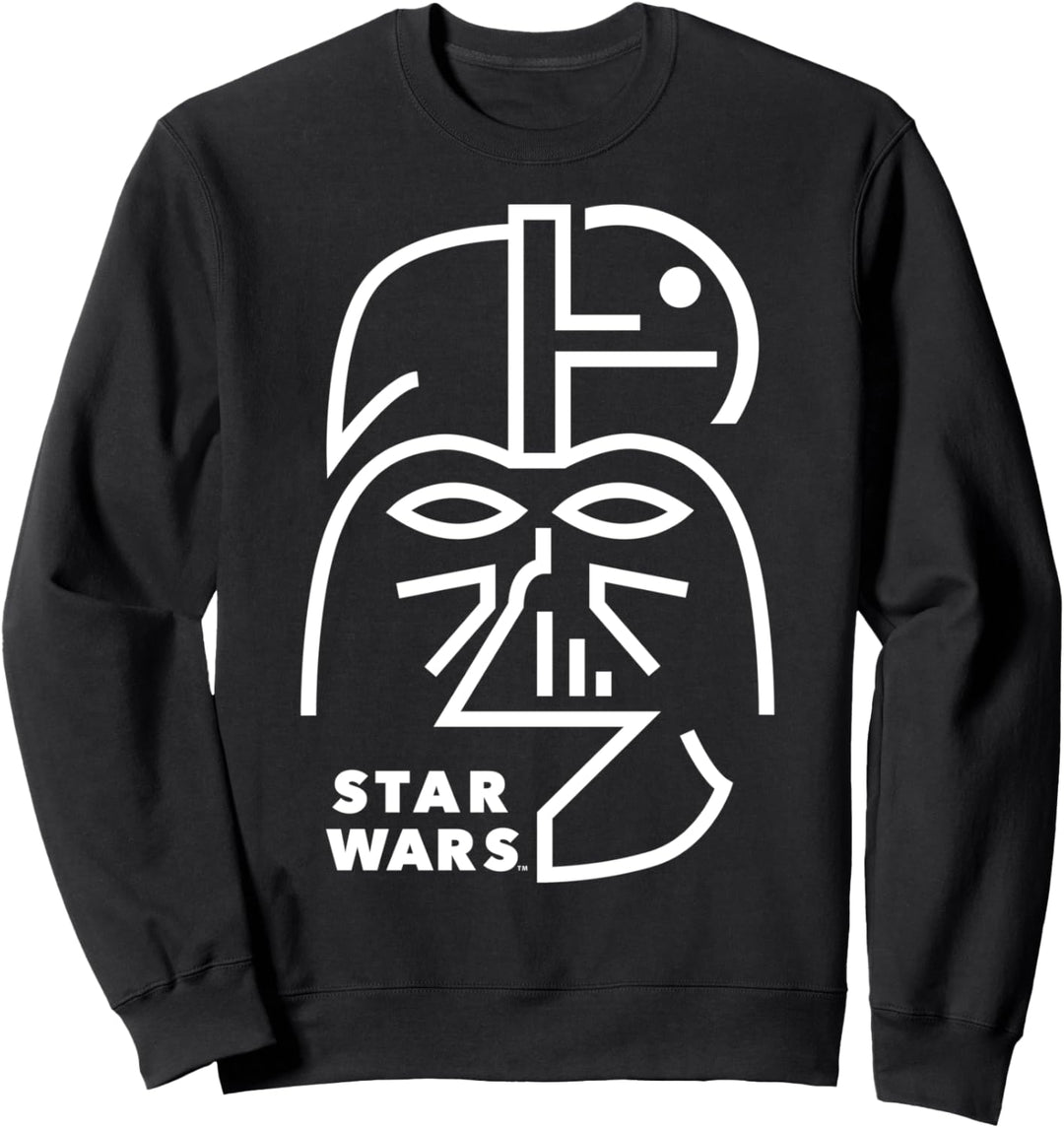 Star Wars Darth Vader Minimal Outlined Portrait Sweatshirt