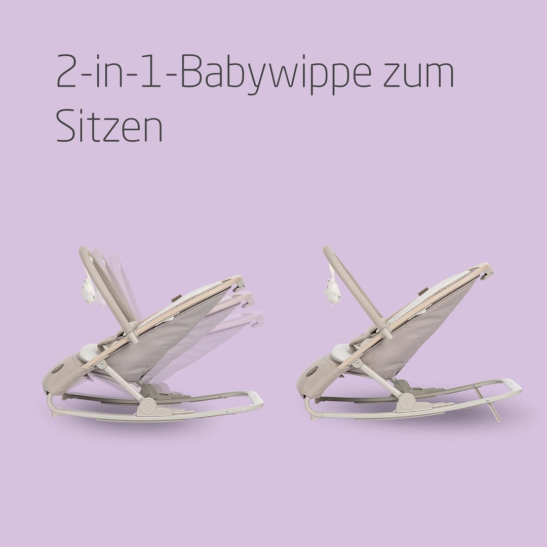 Maxi-Cosi Kori 2-in-1-Babywippe mit Spielzeugbogen, 0–2 Jahre, bis zu 15 kg, Baby Bouncer, 3 mit ein