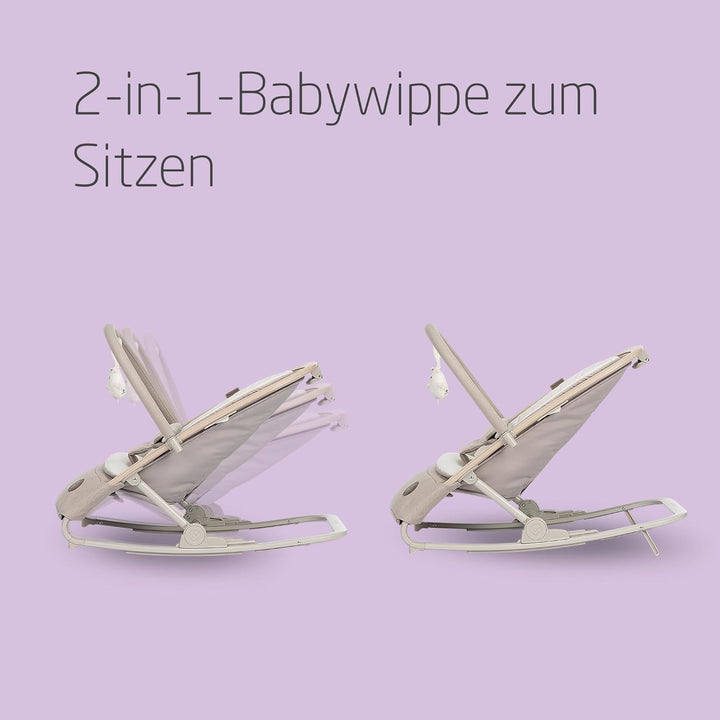 Maxi-Cosi Kori 2-in-1-Babywippe mit Spielzeugbogen, 0–2 Jahre, bis zu 15 kg, Baby Bouncer, 3 mit ein
