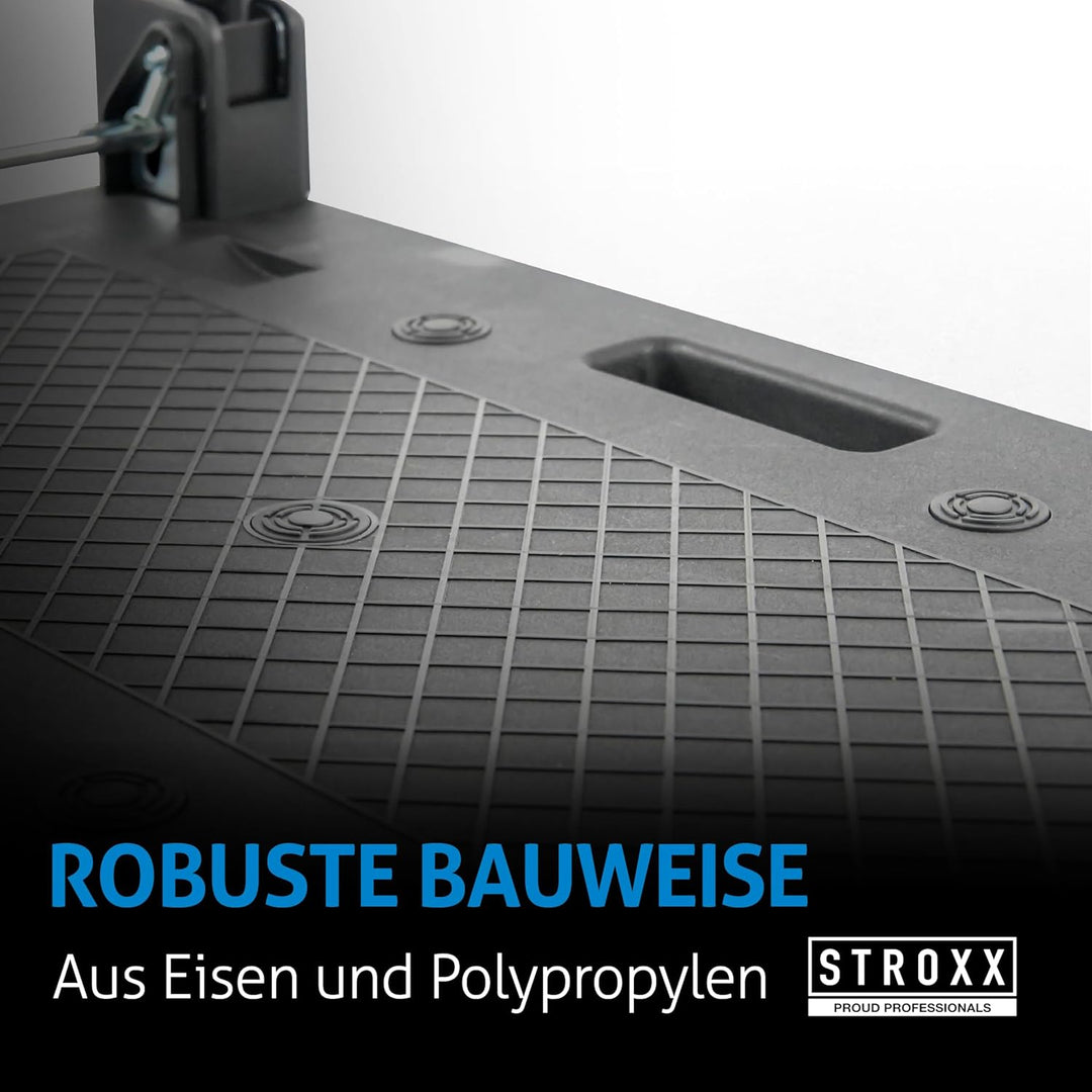 STROXX – Plattformwagen 150Kg - Extreme leicht - 740x470x930mm (LxBxH) Grosse Fläche - Transportwage