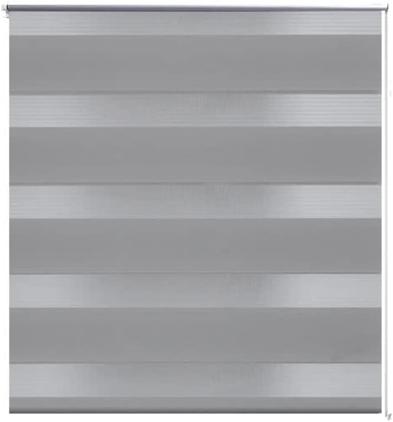 WIFESE Doppelrollo Seitenzug 120x175 cm grau Verdunkelungsrollo Rollos FüR Fenster Ohne Bohren Fenst